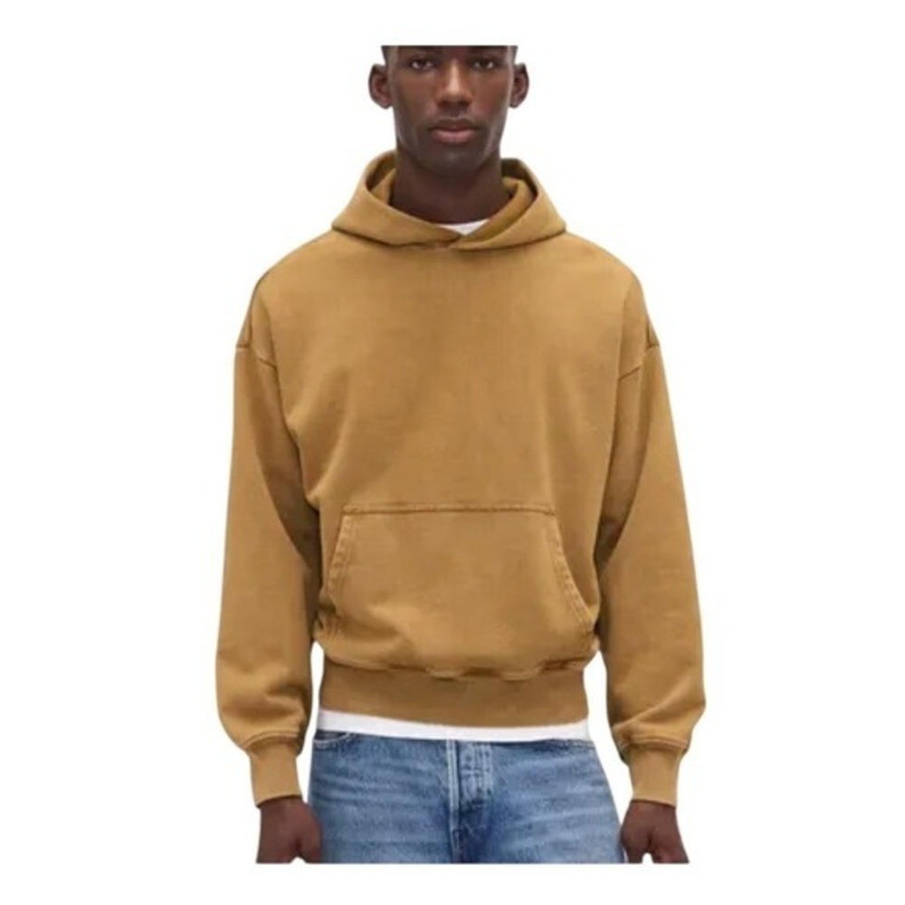 Yeezy Gap Perfect Hoodie Light Brown Double‎ Layered Sweatshirt YZY XS